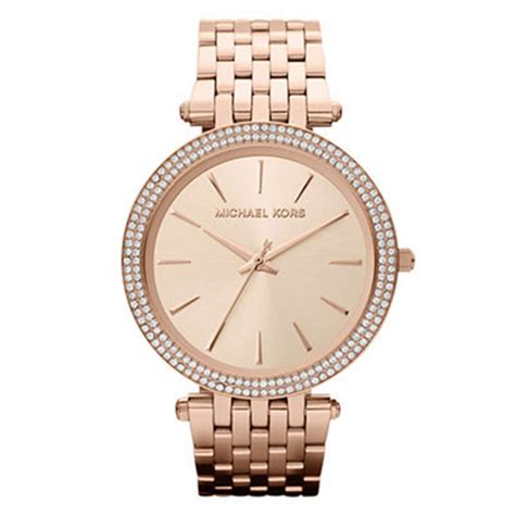 michael kors darci rose gold tone glitz watch|darci rose gold tone.